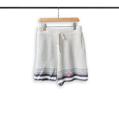 Casablanca knitted short-sleeved sweater Preppy Button‑Up Knit Co‑ord Set