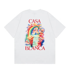 Casablanca T SHIRTS High-quality pure cotton streetwear