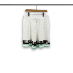 Casablanca knitted short-sleeved sweater Retro Stripe Pocket Knit Leisure Set