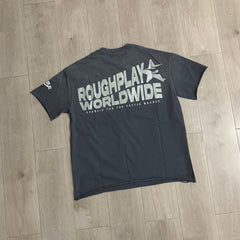 Roughplay T Shirts 2026 Western-style streetwear rhinestone short-sleeve tee