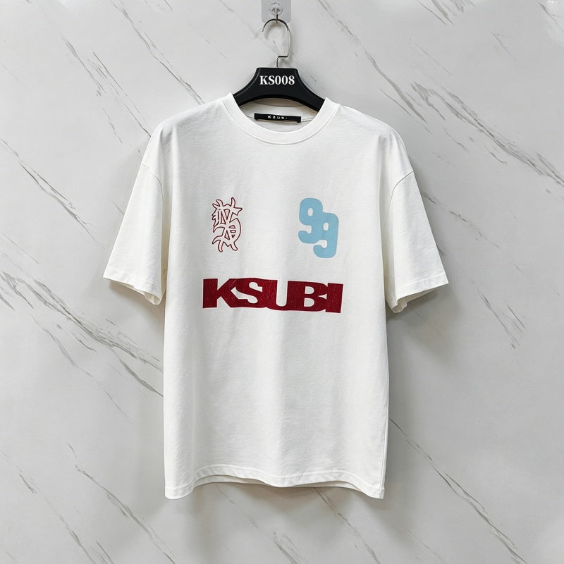 KSUBI T SHIRTS High-quality 260g 32-count double-yarn pure cotton streetwear—suitable for all seasons.