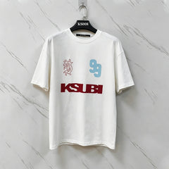 KSUBI T SHIRTS High-quality 260g 32-count double-yarn pure cotton streetwear—suitable for all seasons.