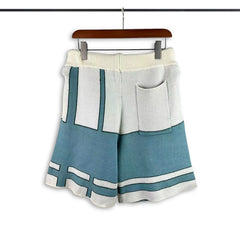 Casablanca knitted shorts Elastic Waist Letter Print Relax Fit Knit Short Pants