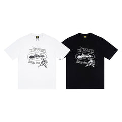 CORTEIZ T-shirt Y2K Alcatraz Ninja Fighter Rules The World Printed Oversized Tee