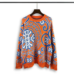Casablanca knit sweater Bandana Motif All-Over Graphic Oversized Knit Jumper