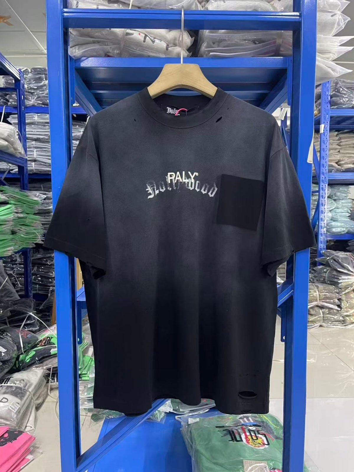 Paly Hollywood T Shirts Heavyweight high-quality pure cotton streetwear