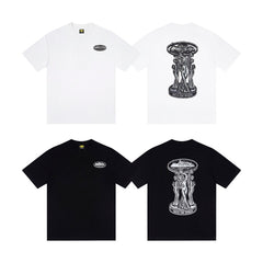 CORTEIZ T-shirt Y2K Front Mini Back Big Classical Goddess Statue Printed Oversized Tee