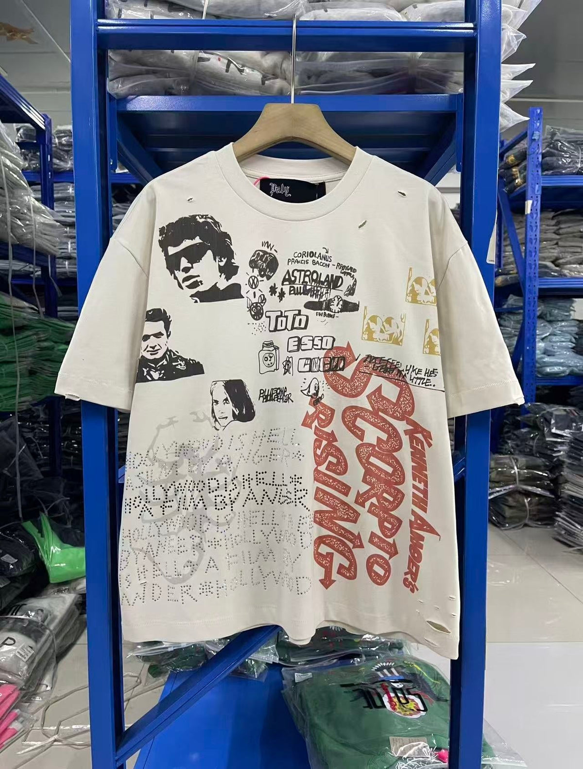 Paly Hollywood T Shirts Heavyweight high-quality pure cotton streetwear