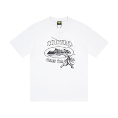 CORTEIZ T-shirt Y2K Alcatraz Ninja Fighter Rules The World Printed Oversized Tee