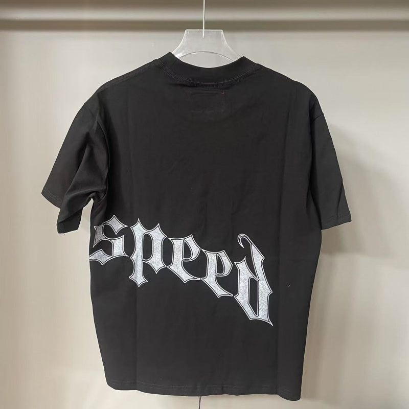 Godspeed T Shirts Minimal Gothic Font Back Design