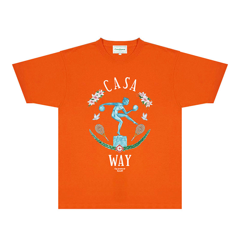 Casablanca T Shirts Street High-quality pure cotton