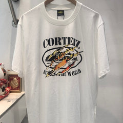 CORTEIZ T-shirt Y2K Scratch Beast Eye Rules The World Printed Oversized Tee