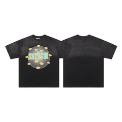 SATOSHI T Shirts High-quality pure cotton trendy unisex heavyweight loose fit fashionable and versatile