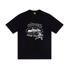 CORTEIZ T-shirt Y2K Alcatraz Ninja Fighter Rules The World Printed Oversized Tee