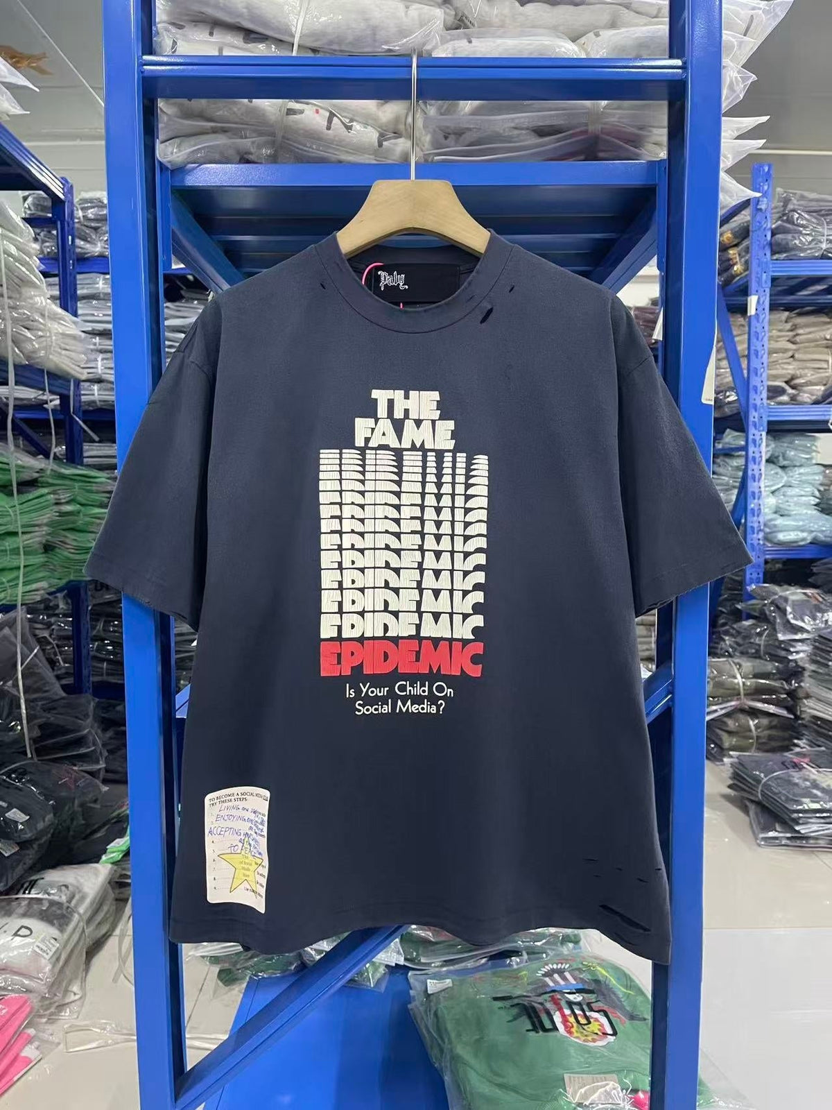 Paly Hollywood T Shirts Heavyweight high-quality pure cotton streetwear