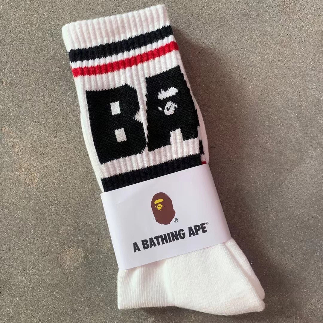 Bathing Shark print Socks ape head socks men and women medium tube towel bottom outdoor actual combat elite training sports basketball socks