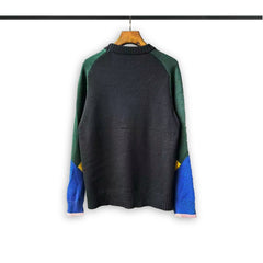 Casablanca knit sweater Color Block Scenery Crew Neck Knit