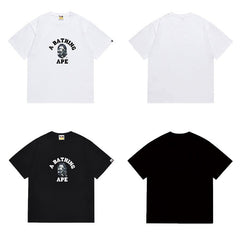 Bathing Shark print T Shirts High-quality 100% cotton streetwear
