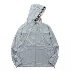 American-style baseball jacket American High-Street Hip-Hop Alcatraz / CRTZ Style Windbreaker & Reflective-Trim Set ¨C Men's Camouflage Tech-Shell Jacket & Sportswear