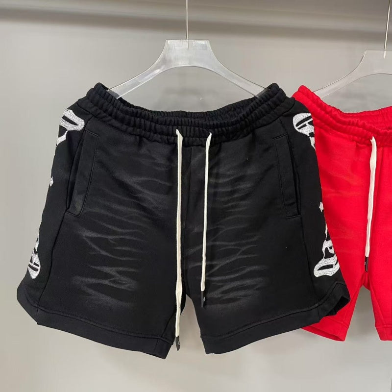 Godspeed Shorts Water Ripple Texture Side Logo Casual Shorts