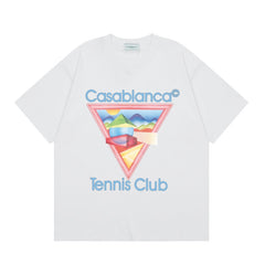 Casablanca T SHIRTS High-quality pure cotton streetwear