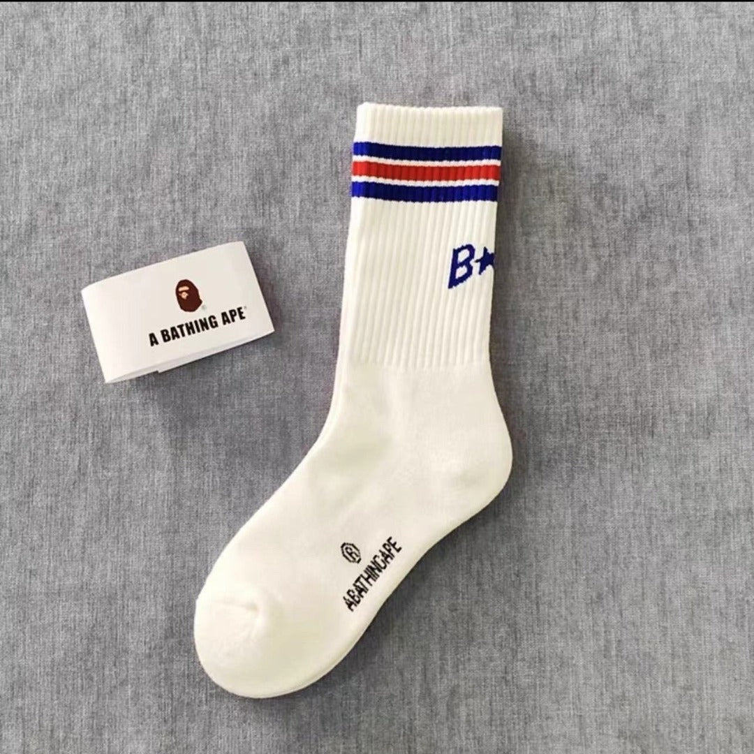 Bathing Shark print Socks ape head socks men and women medium tube towel bottom outdoor actual combat elite training sports basketball socks