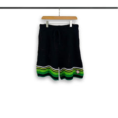 Casablanca knitted short-sleeved sweater Button Front Pocket Knit Two-Piece Set