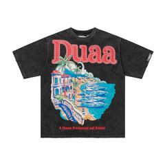 DUAA T Shirts High-quality pure cotton trendy unisex heavyweight