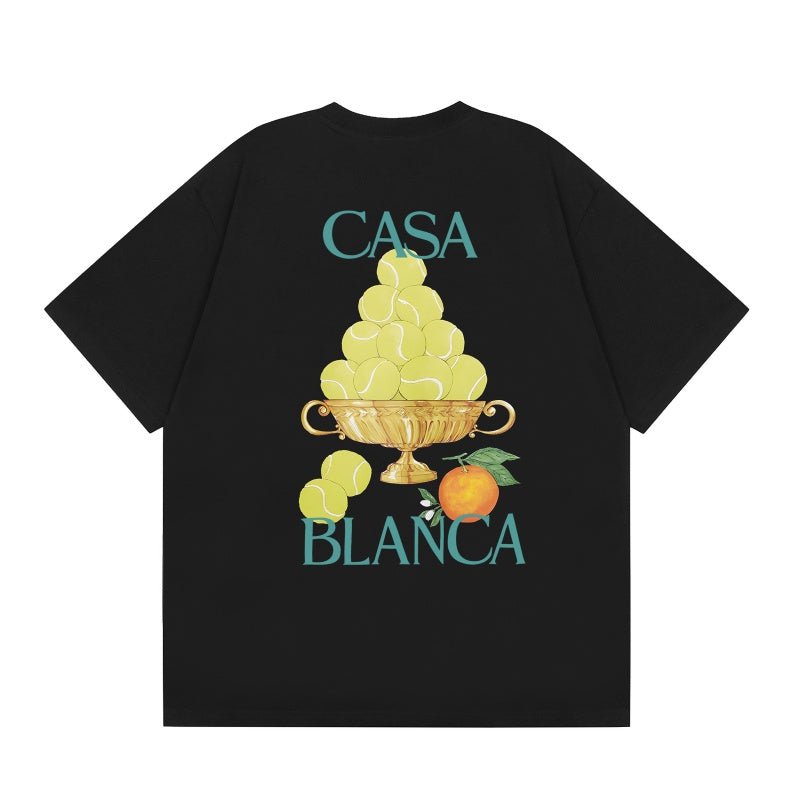 Casablanca T SHIRTS High-quality pure cotton streetwear