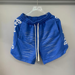 Godspeed Shorts Water Ripple Texture Side Logo Casual Shorts