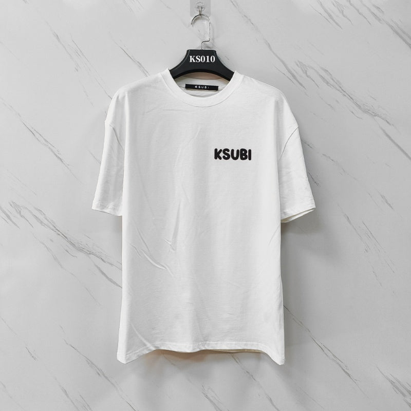 KSUBI T SHIRTS High-quality 260g 32-count double-yarn pure cotton streetwear—suitable for all seasons.