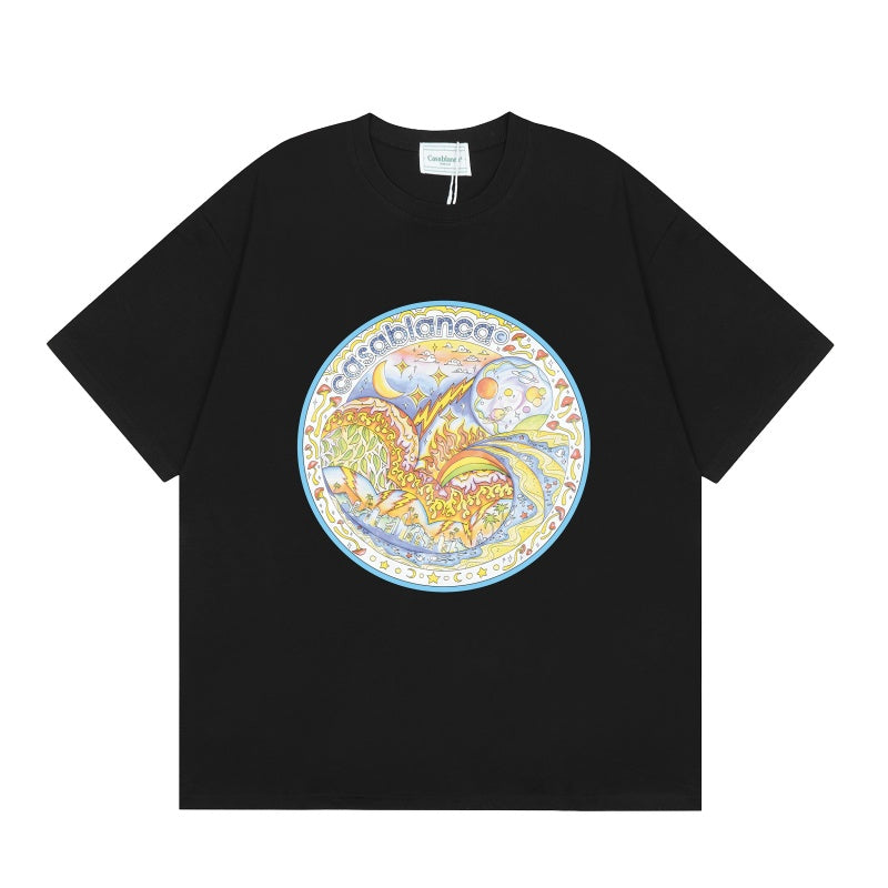 Casablanca T SHIRTS High-quality pure cotton streetwear